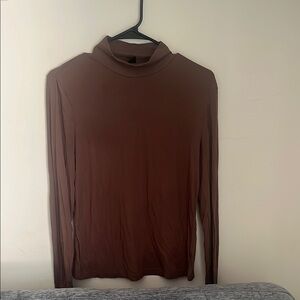 SHEIN Brown Long Sleeve Top